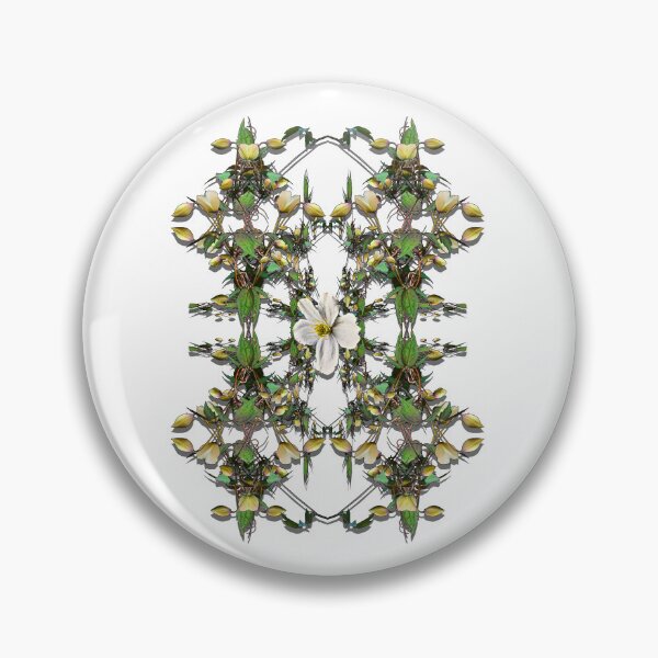 Item preview, Pattern from Clematis plant with many buds and one open flower designed and sold by Robin3DT.