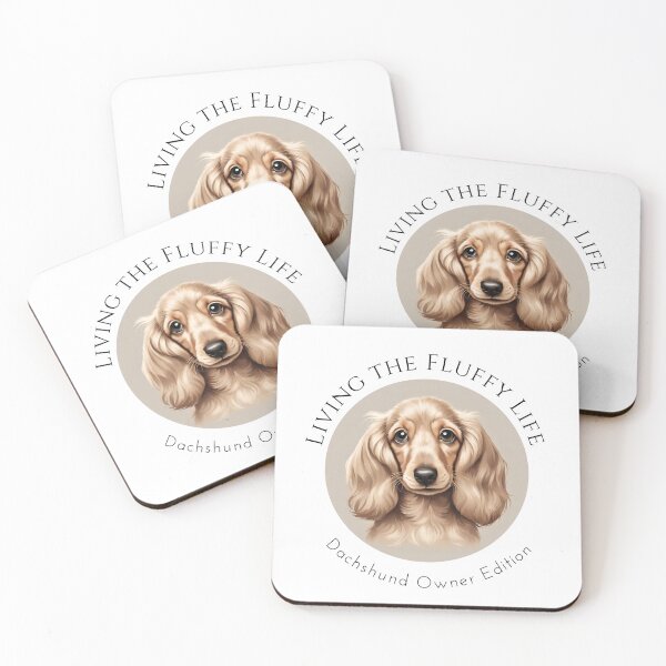 Item preview, Living the fluffy life Dachshund vintage dog cream puppy mom lover vintage designed and sold by SoulfulT.