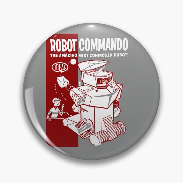 Item preview, ROBOT COMMANDO - Toy Robot Box designed and sold by ThrowbackAds.
