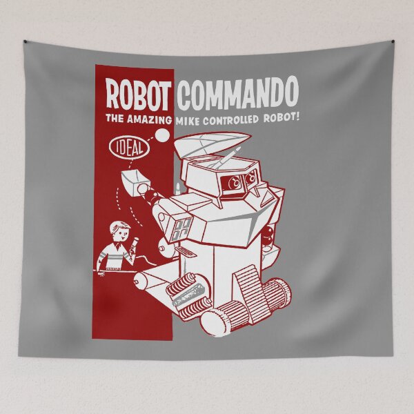 Item preview, ROBOT COMMANDO - Toy Robot Box designed and sold by ThrowbackAds.