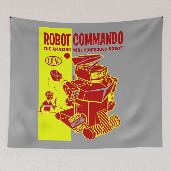 Item preview, ROBOT COMMANDO - Toy Robot Box designed and sold by ThrowbackAds.