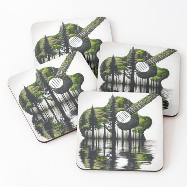 Item preview, Natures Music Reflection Guitar Art designed and sold by BingysBarn.