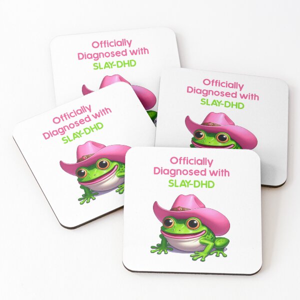 Item preview, Officially Diagnosed with Slay-DHD - Frog designed and sold by PickledjoArt.
