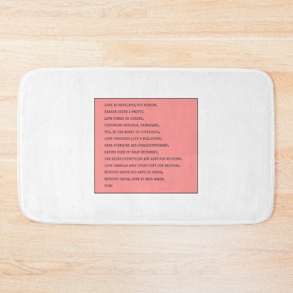 Item preview, Rumi Poem - love is reckless designed and sold by Inspirationmotivation.