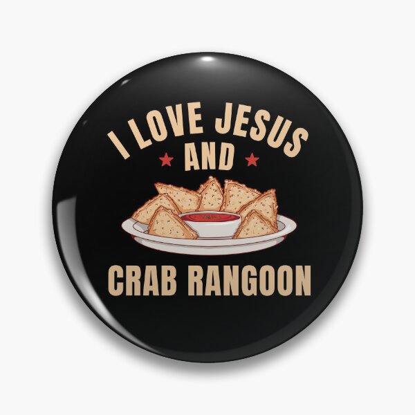 Item preview, I love Jesus and Rangoon Funny Crab Rangoon Lover designed and sold by BlueBerry-Pengu.