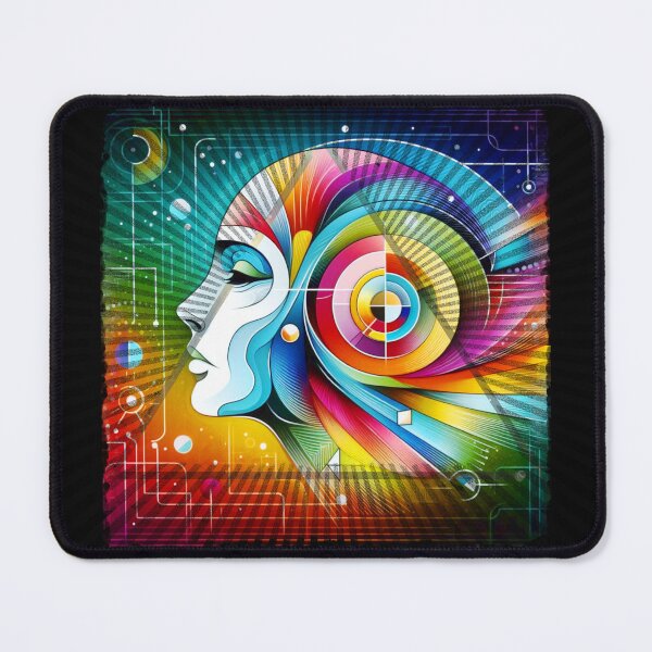 Item preview, Soul’s Spectrum-Futuristic rainbow face designed and sold by ART-HOME-PAWS.