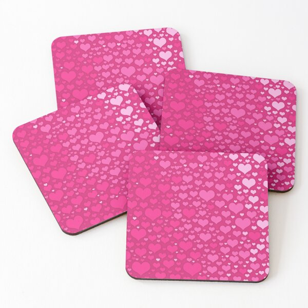 Item preview, Pink hearts gradient shades pattern background designed and sold by SpinklyCreations.