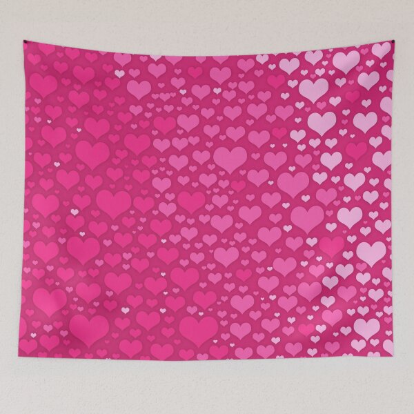 Item preview, Pink hearts gradient shades pattern background designed and sold by SpinklyCreations.