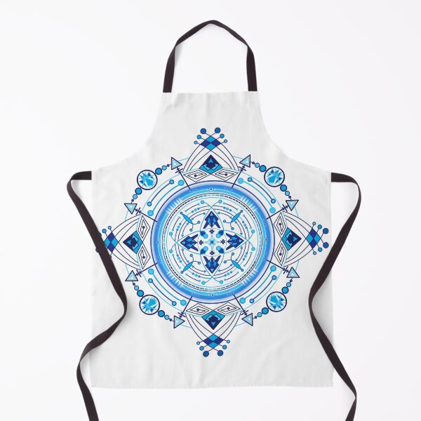 Item preview, Cyber circle blue mandala geometric shapes designed and sold by ByteMode.