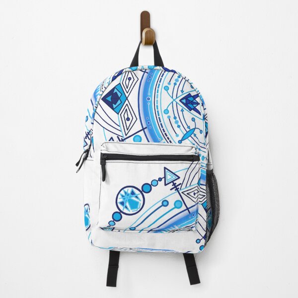 Item preview, Cyber circle blue mandala geometric shapes designed and sold by ByteMode.