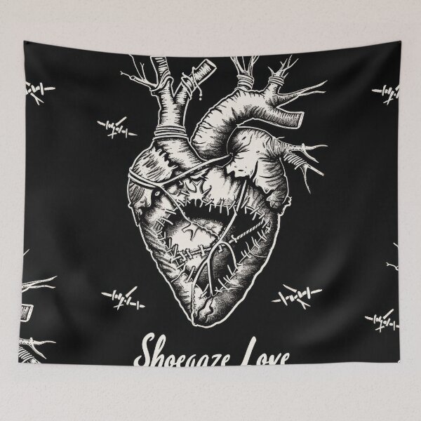 Item preview, Shoegaze Love: Gothic Heart Stitched with Chains designed and sold by Piotrek0001.