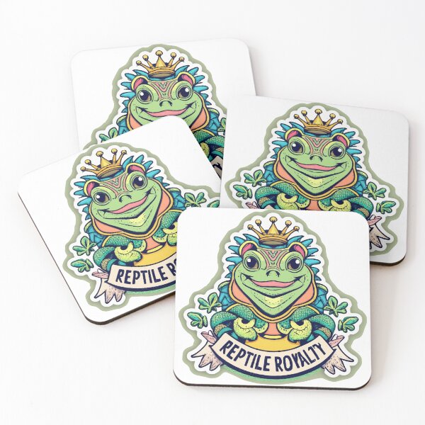 Item preview, Reptile Royalty Iguana with Crown Emblem designed and sold by NiftyWrx.