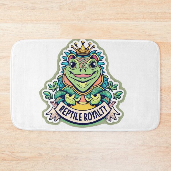 Item preview, Reptile Royalty Iguana with Crown Emblem designed and sold by NiftyWrx.