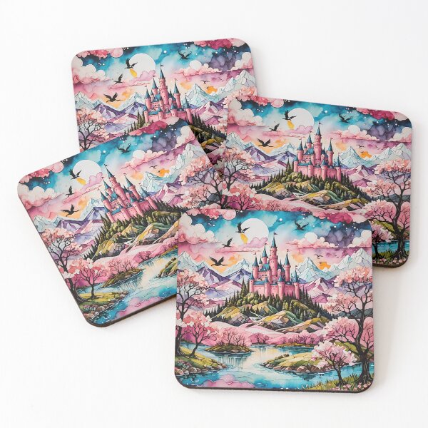Item preview, Pink Fairytale Castle designed and sold by DiscoGypsyFish.