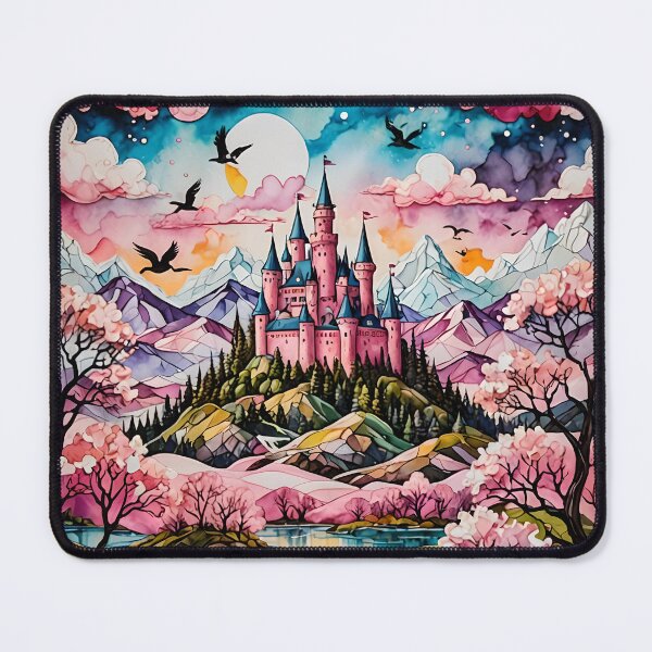 Item preview, Pink Fairytale Castle designed and sold by DiscoGypsyFish.