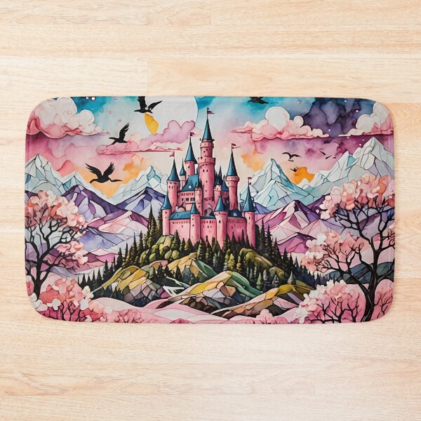 Item preview, Pink Fairytale Castle designed and sold by DiscoGypsyFish.