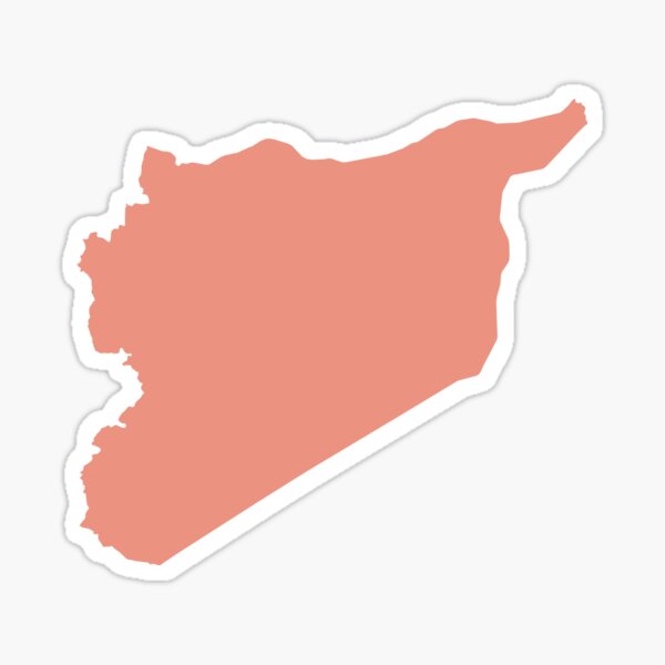 Syria Love in Peach Sticker