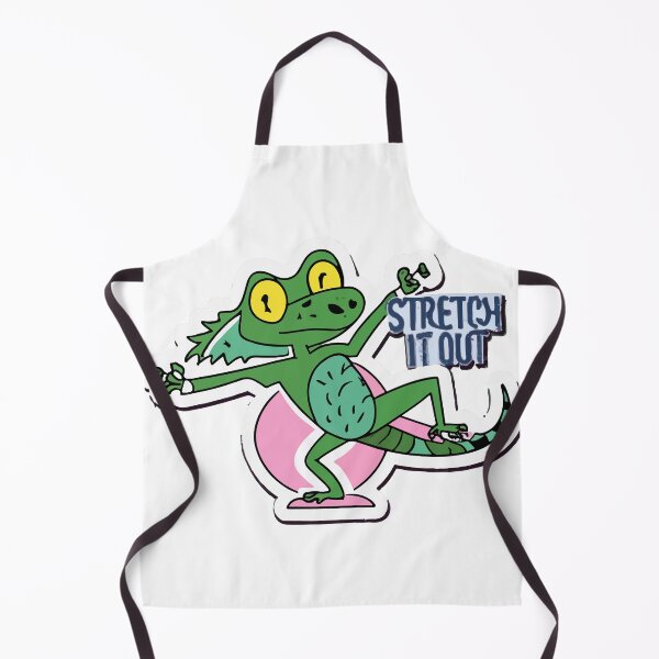 Item preview, Iguana Yoga 'Stretch it out' Fitness Illustration designed and sold by NiftyWrx.