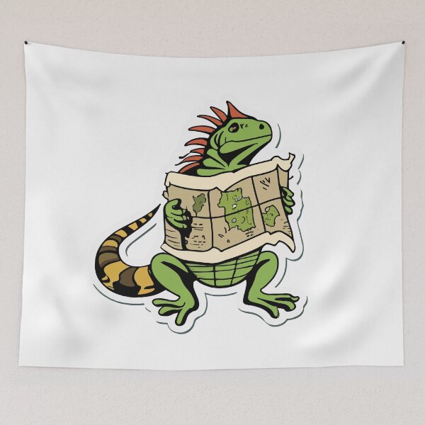 Item preview, Iguana Adventure - Treasure Map Quest designed and sold by NiftyWrx.