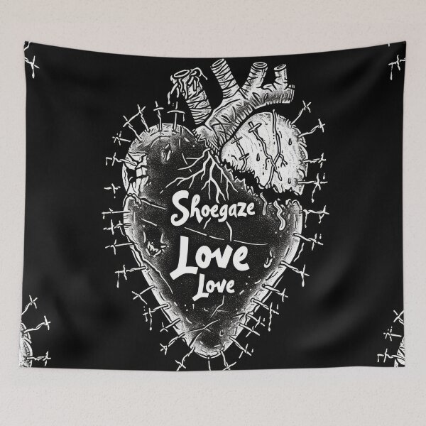 Item preview, Shoegaze Love: Gothic Heart Stitched with Chains designed and sold by Piotrek0001.