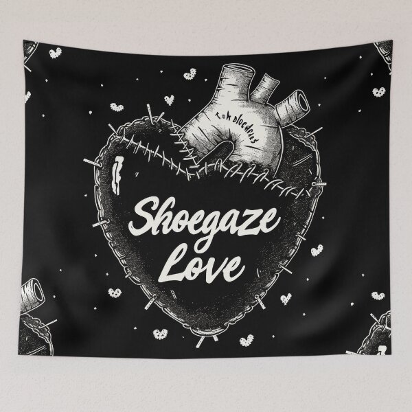 Item preview, Shoegaze Love: Gothic Heart Stitched with Chains designed and sold by Piotrek0001.
