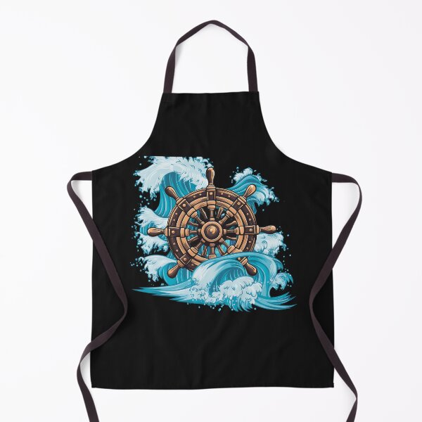 Item preview, "Nautical Navigator" Ship's Wheel T-Shirt Design, boating & sailing designed and sold by TrendyGraphTees.