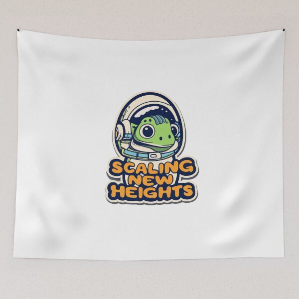 Item preview, Iguana Astronaut - Scaling New Heights designed and sold by NiftyWrx.