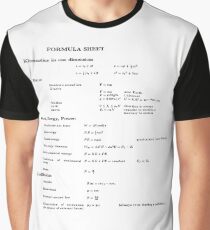 Physics, Mechanics, Newton's laws, f=mg, cords, cord, weight, force Graphic T-Shirt