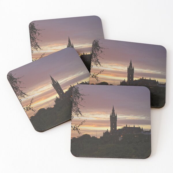 Item preview, Glasgow University sunset designed and sold by Simply The West Prints.