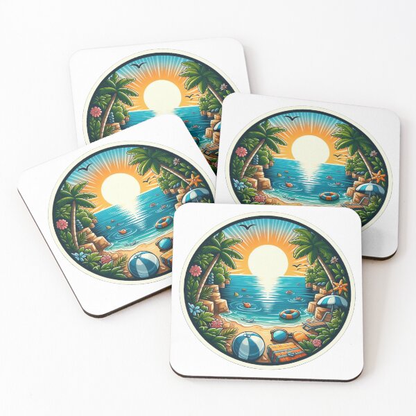 Item preview, "Tropical Dreams" Summer Sticker designed and sold by Ghanshyam butik.