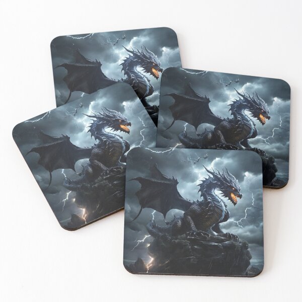 Item preview, Thundercloud Sanctuary: Where Storm Dragons Hatch Amidst Lightning and Thunder designed and sold by MysticFable.