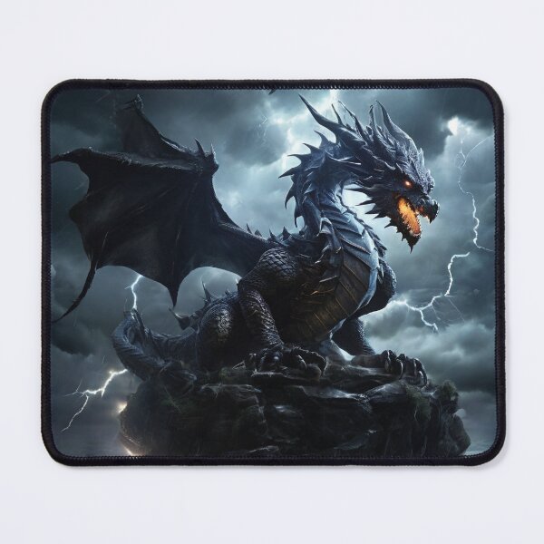 Item preview, Thundercloud Sanctuary: Where Storm Dragons Hatch Amidst Lightning and Thunder designed and sold by MysticFable.