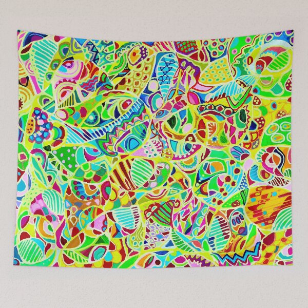 Item preview, 135. Sweet Dreams -Dreamscape: Ethereal Fusion of Acrylic and Watercolor designed and sold by Veera Zukova.