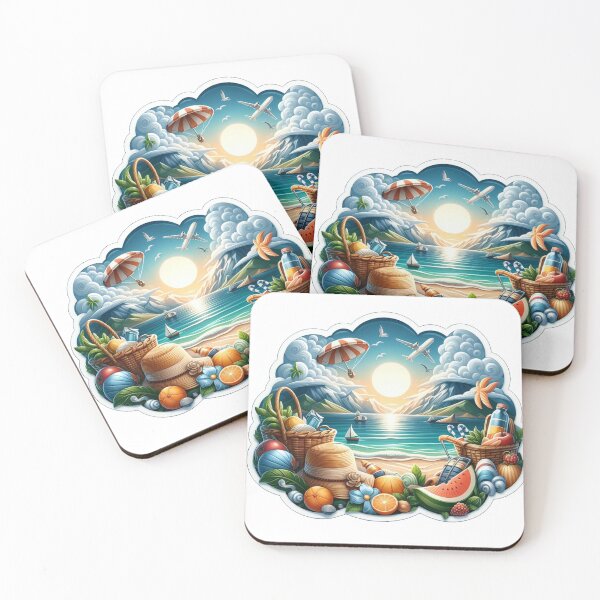 Item preview, "Summer Serenade" Summer Sticker designed and sold by Ghanshyam butik.