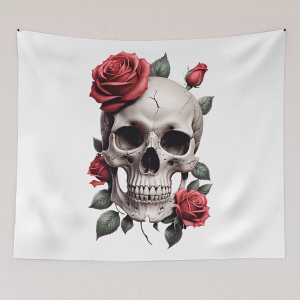 Item preview, Skull And Roses, Dark Art, Gothic Art, Gothic Roses, Roses And Skulls, Skull Flowers, Dark Aesthetics, Dark Flowers, Skull Art, Gothic Beauty, Death And Beauty, Dark Romance, Skull, Roses, Macabre Art designed and sold by Ciarka.