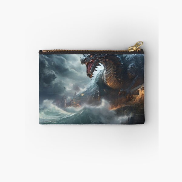 Item preview, Guardian of the Tempest: Coastal Village Under the Watch of the Storm Dragon designed and sold by MysticFable.