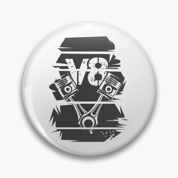 Item preview, retro v8 car engine vintage piston musclecars tuner racing symbol logo designed and sold by AndreMi.