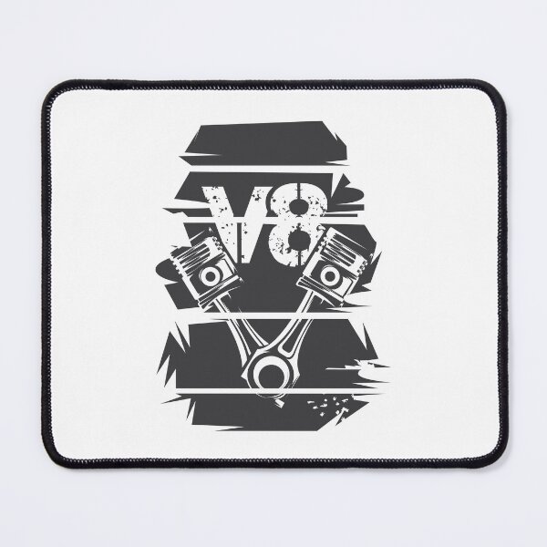 Item preview, retro v8 car engine vintage piston musclecars tuner racing symbol logo designed and sold by AndreMi.