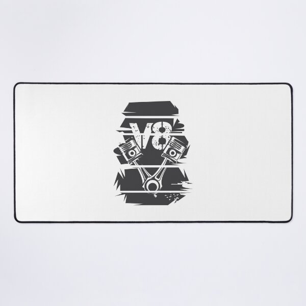 Item preview, retro v8 car engine vintage piston musclecars tuner racing symbol logo designed and sold by AndreMi.