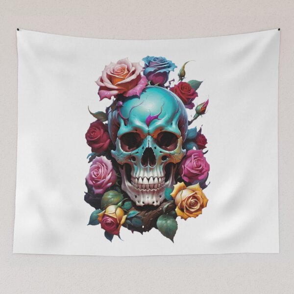 Item preview, Skull And Roses, Dark Art, Gothic Art, Gothic Roses, Roses And Skulls, Skull Flowers, Dark Aesthetics, Dark Flowers, Skull Art, Gothic Beauty, Death And Beauty, Dark Romance, Skull, Roses, Macabre Art designed and sold by Ciarka.