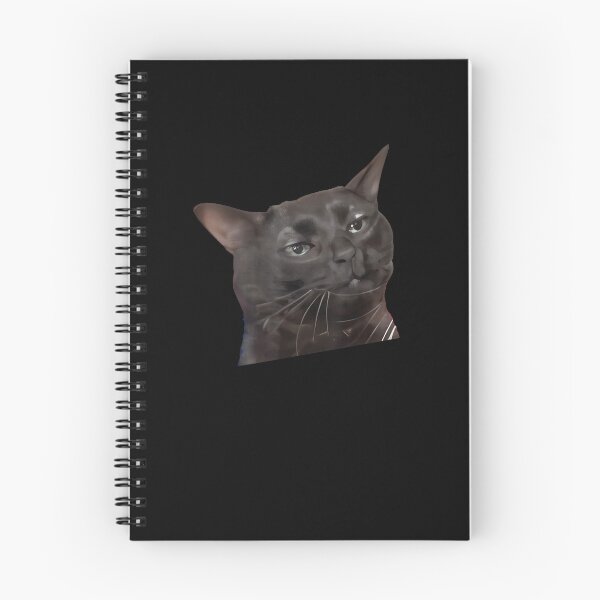 Item preview, Tired Black Cat Meme Dissociated Funny Internet, Black cat zoning out designed and sold by FloraPlantTees.