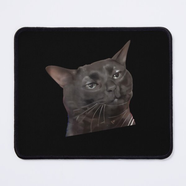 Item preview, Tired Black Cat Meme Dissociated Funny Internet, Black cat zoning out designed and sold by FloraPlantTees.