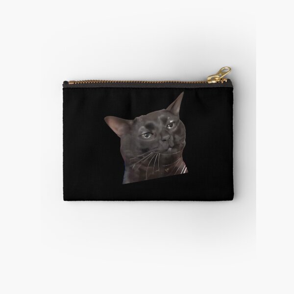 Item preview, Tired Black Cat Meme Dissociated Funny Internet, Black cat zoning out designed and sold by FloraPlantTees.