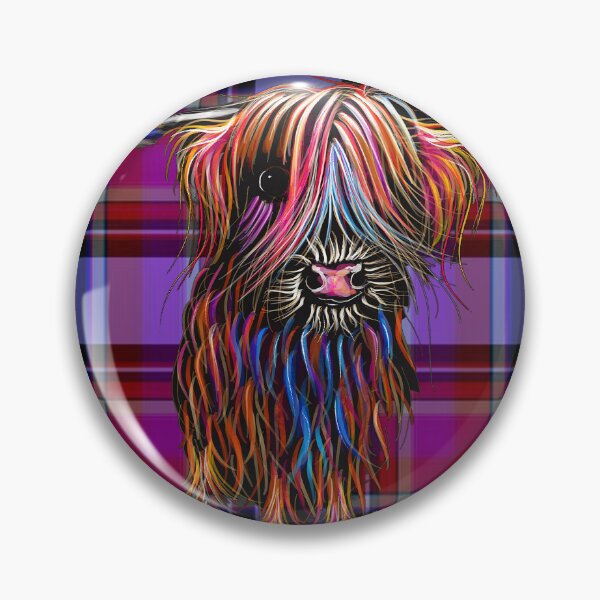 Item preview, SCoTTiSH HiGHLaND CoW ' TaRTaN Colourful Clara ' by SHiRLeY MacARTHuR designed and sold by Shirley MacArthur Art.