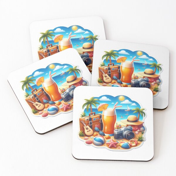 Item preview, "Sunny Wanderlust" Summer Sticker designed and sold by Ghanshyam butik.