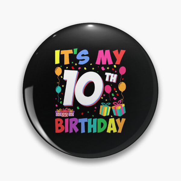 Artikelvorschau, It's My 10th Birthday 10 Years old Tenth Bday Happy Birthday Boys Girls Kids entworfen und verkauft von SultanDesignz.