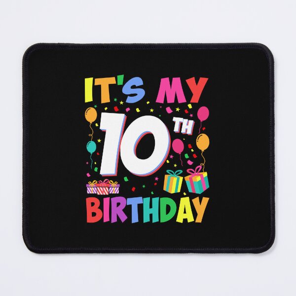 Item preview, It's My 10th Birthday 10 Years old Tenth Bday Happy Birthday Boys Girls Kids designed and sold by SultanDesignz.