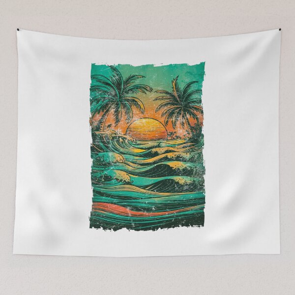 Item preview, Retro Tropics designed and sold by Angry Swan Designs.