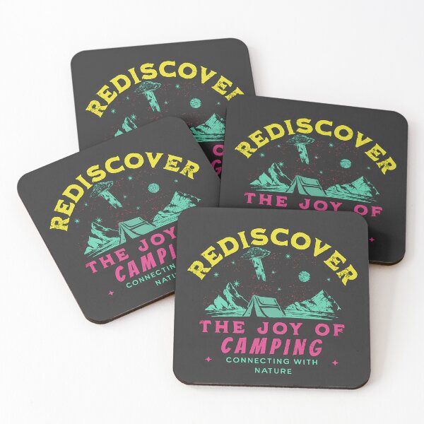 Item preview, Rediscover The Joy of Camping, Connecting with Nature Classic Retro designed and sold by redstar19.