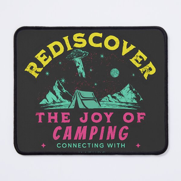 Item preview, Rediscover The Joy of Camping, Connecting with Nature Classic Retro designed and sold by redstar19.